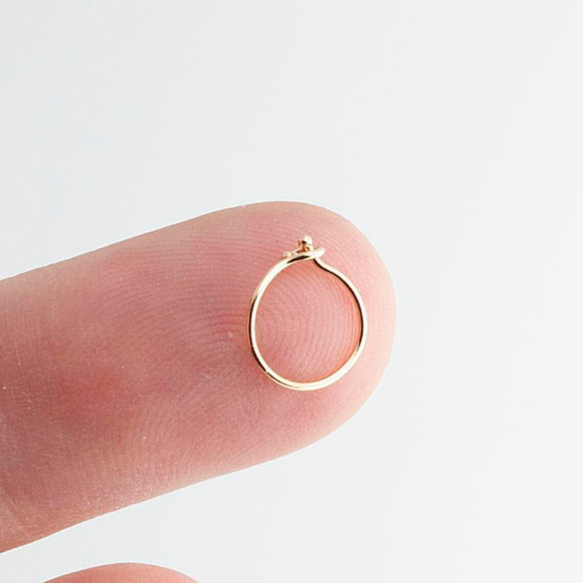 Ear hugging gold hoops Clearance