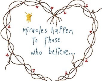 Miracles Machine Embroidery Design