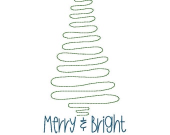 Diseño de bordado de máquina feliz y brillante Tree2