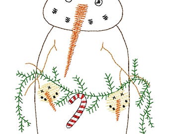 Diseño de bordado a máquina de Mr. Sprinkle Snow