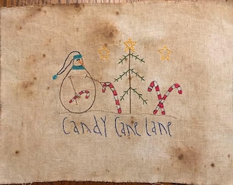 Candy Cane Lane - Stitch-out