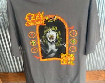 Camiseta retro de la banda Ozzy Osbourne - Hablando del diablo