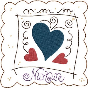 Nurture-fill Machine Embroidery Design