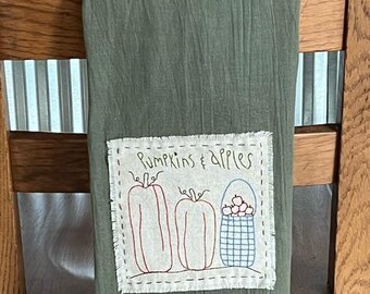 Pumpkins & Apples - Flour Sack Towel