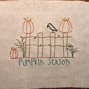 Embroidered Pumpkin Season Pumpkin Graphic SWT