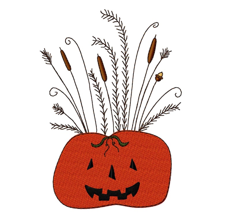 Fall Arrangement-fill Machine Embroidery Design image 1