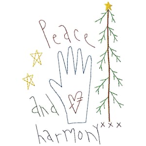 Peace Harmony Machine Embroidery Design