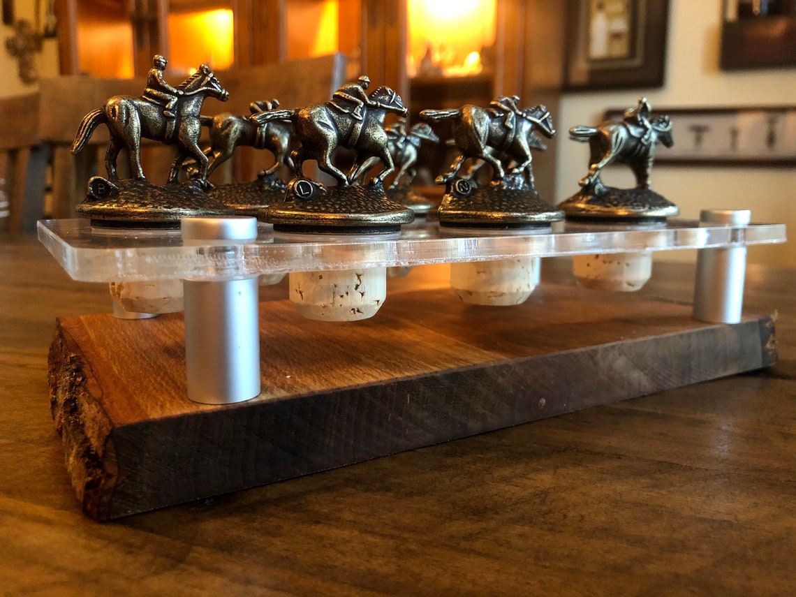 Blanton's Bourbon Bottle Stopper Display Live Edge Etsy