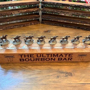 Custom Blanton&#39;s Bourbon Stopper Display Stand (Red Oak - Large)
