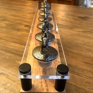 Custom Blanton&#39;s Bourbon Stopper Display Stand (Red Oak)