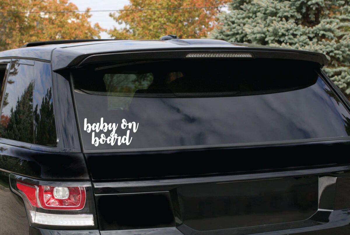 CUSTOM bumper sticker / Baby on Board Sticker / Baby on Board Etsy