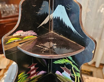 アンティーク Folding Glass Japanned Top Stand アンティーク Folding Glass Japanned Top Stand - メルカリ