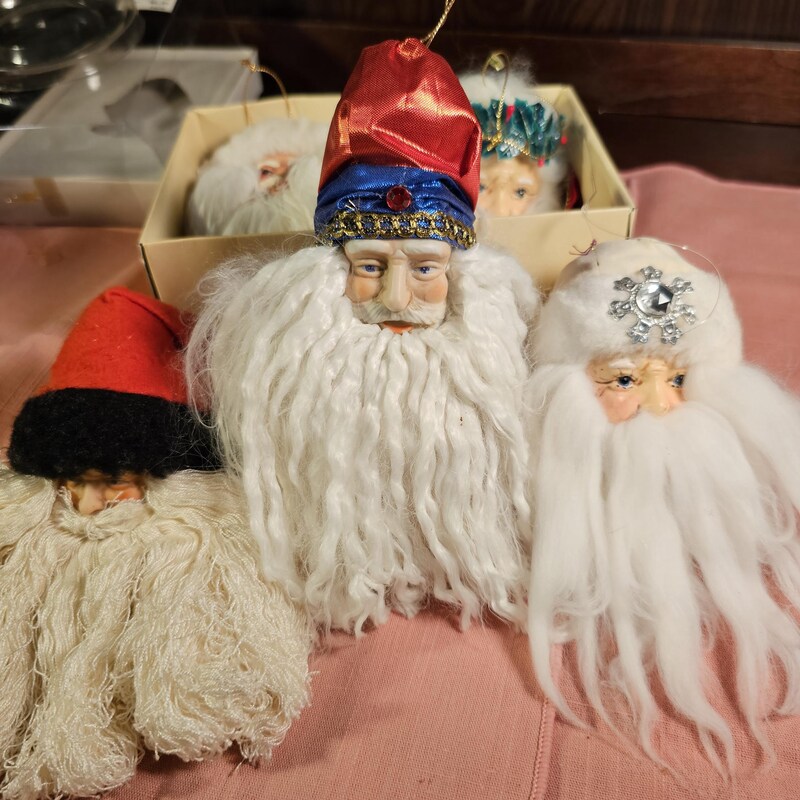 Seasonal Santa head ornament