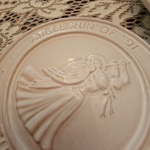 Rare Vintages Frankoma Pottery Angel Run Of 91 Trivet