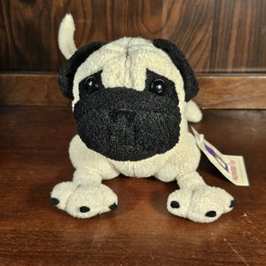 Stuffed Pug 10” Manhattan Toy Company Dawgs Zeus The Pug Puppy Dog