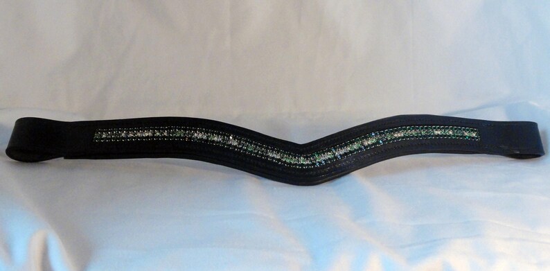 Pony Small Horse Custom Leather Browbands Soft V in Mini Full and Oversize Sizes