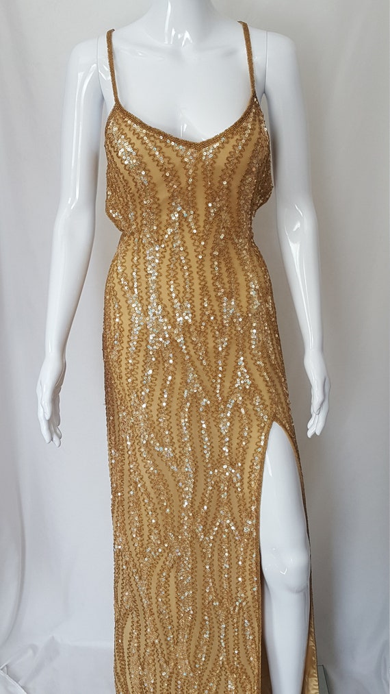 Gold Sequined Gown