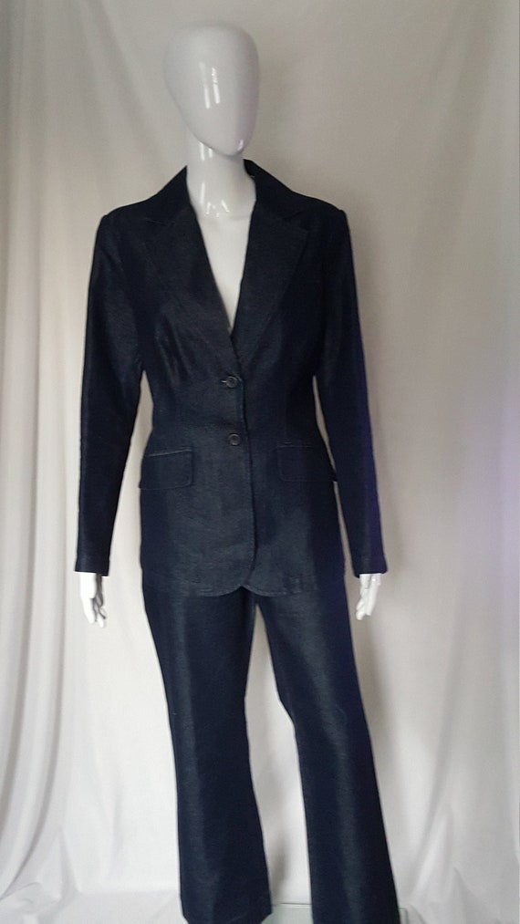 Dark Denim Pantsuit