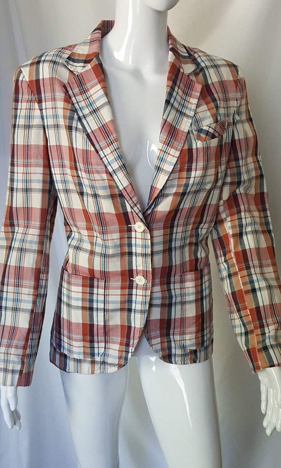 Vintage Plaid Blazer
