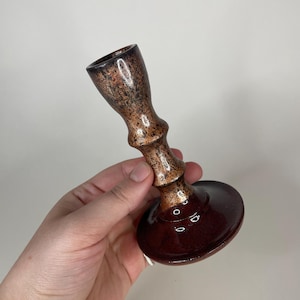 Red and Copper Candle Holder