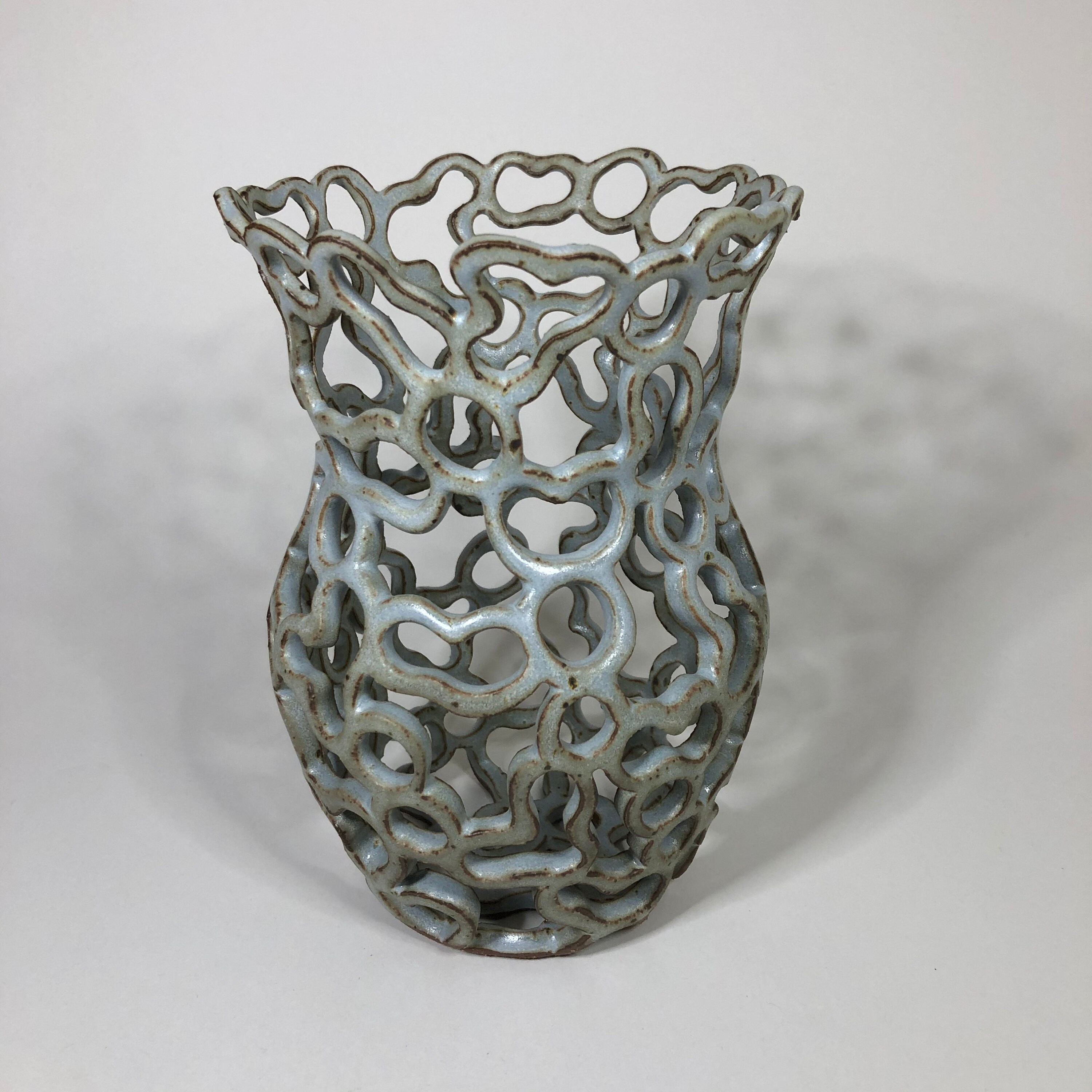 Lace Carved Vase / Sculptural Ceramics / Decorative / Handmade Etsy