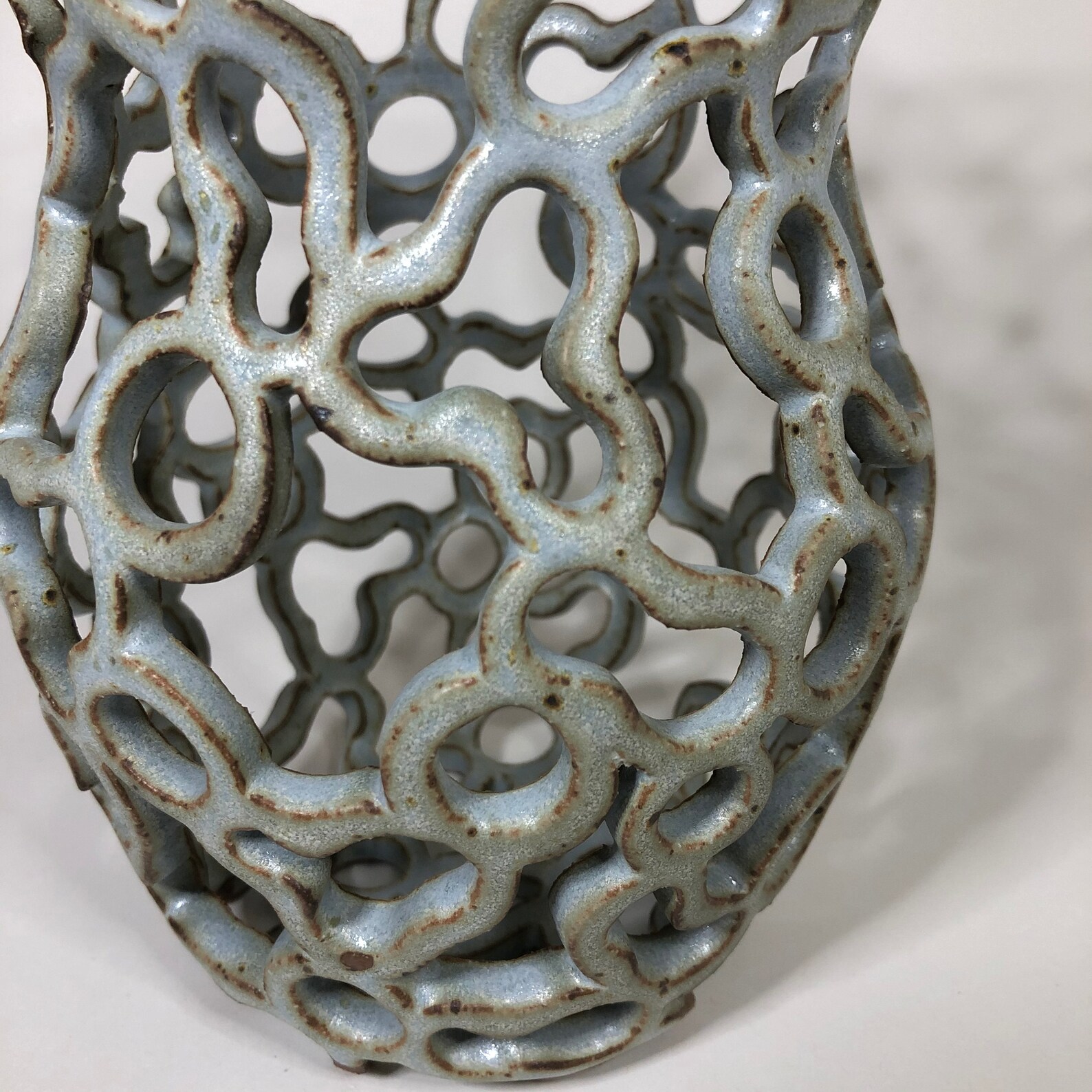 Lace Carved Vase / Sculptural Ceramics / Decorative / Handmade Etsy