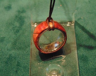 Wood ring with metal insert