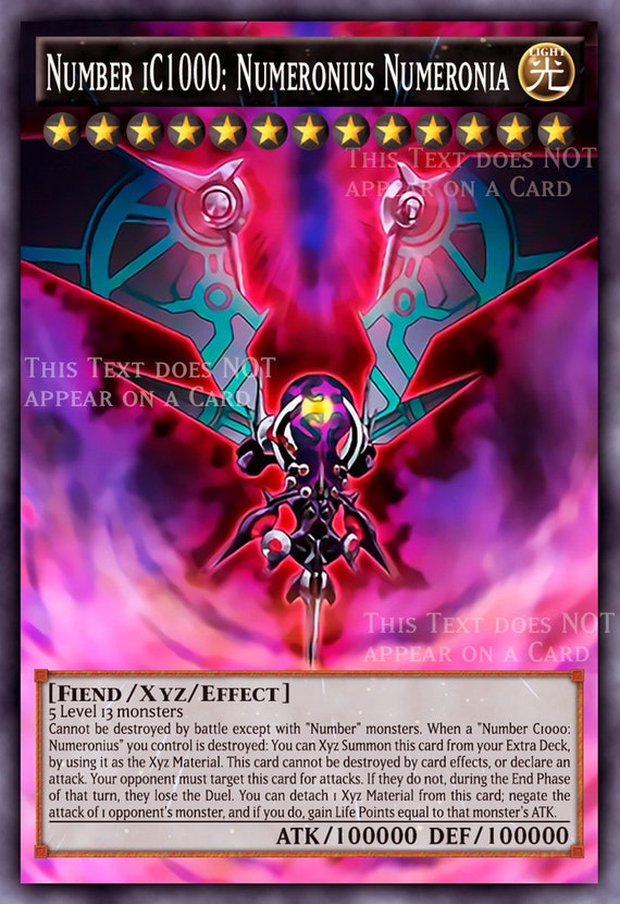 Individual YuGiOh! Cards Yu Gi Oh ! IC1000 Number Numeronius