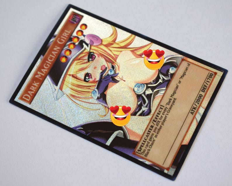 Dark Magician Girl V12 Yugioh Orica Secret Rare Nsfw Custom Etsy 