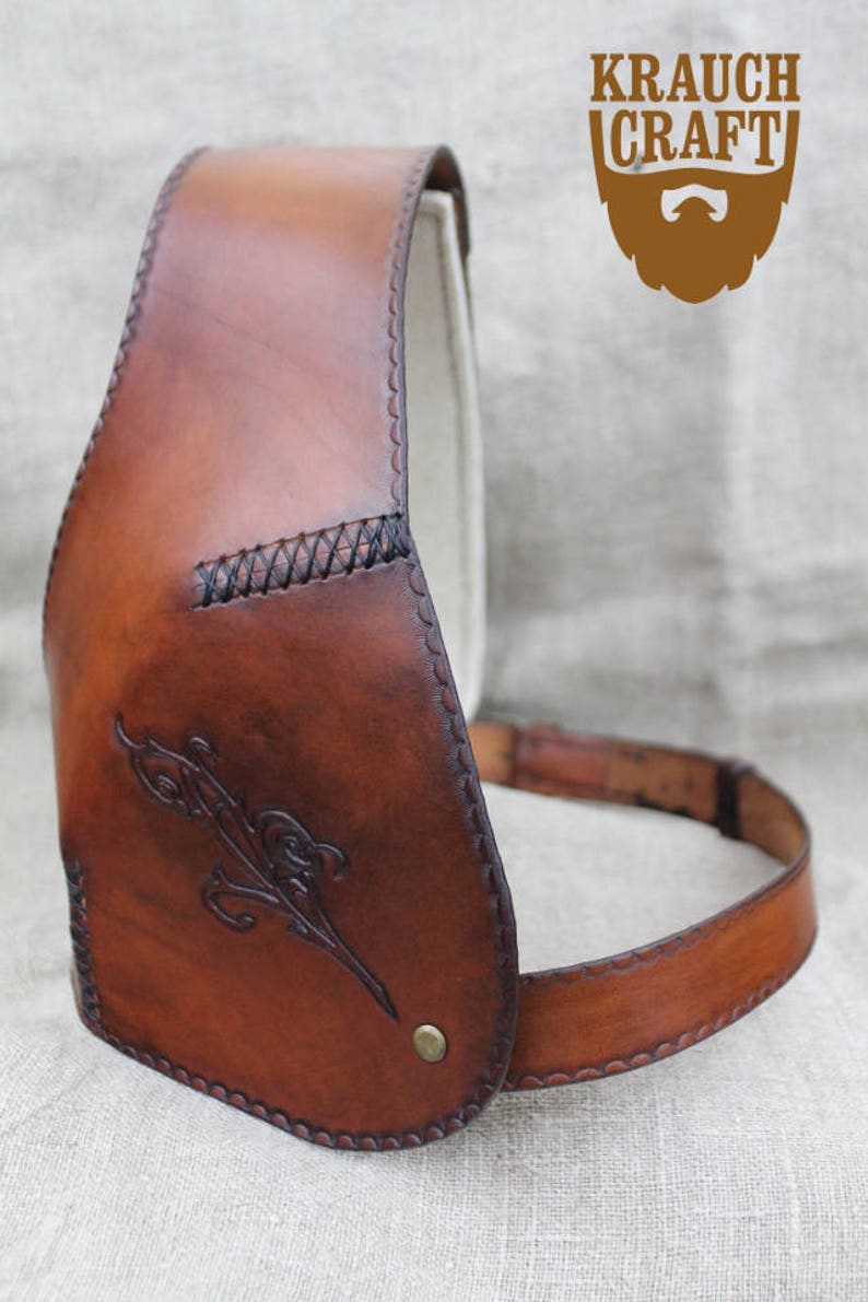 Leather archer bowman FEMALE chest armor protector breastplate Etsy