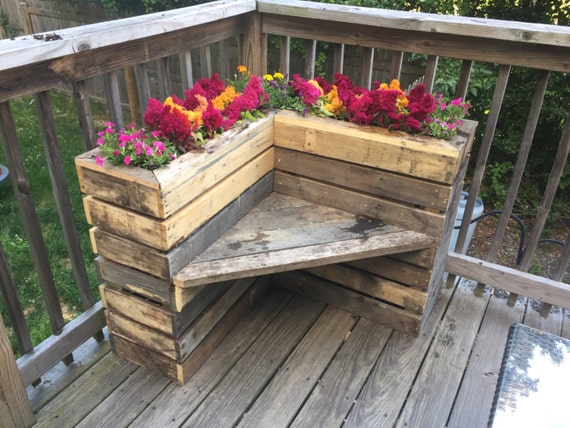 Flower Box Bench Etsy