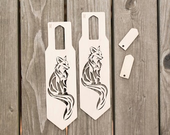 Fox Wooden Mitten Blockers: Nordic Knitting Gift (2 pcs)