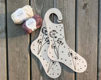 Sock blockers, 2 pcs, Wooden sock forms, Knitting accessories, gift for knitter