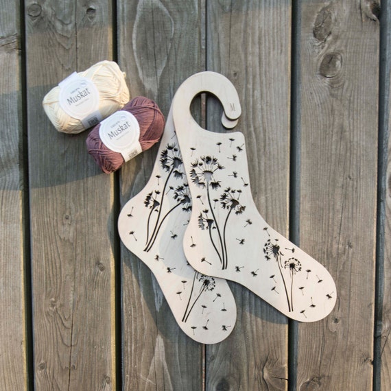 Un blocco per calze in legno, per maglieria, calzini, stencil (04) forma, 40-42