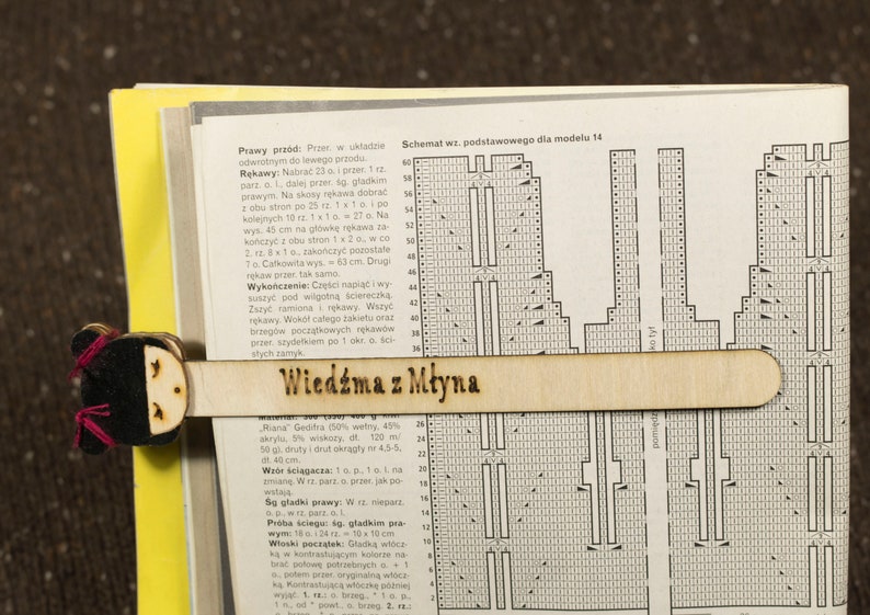 Knitting chart keeper handmade knit pattern holder for Etsy