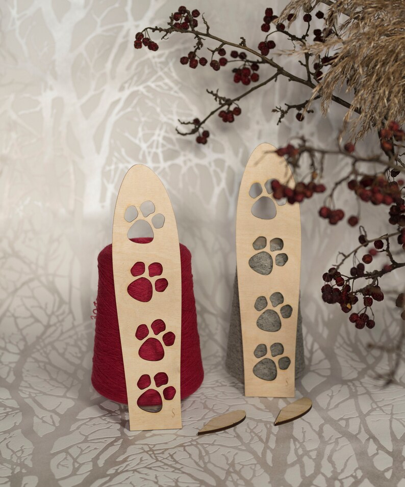 Wooden mitten blocker cat knitting accessory personalized Etsy