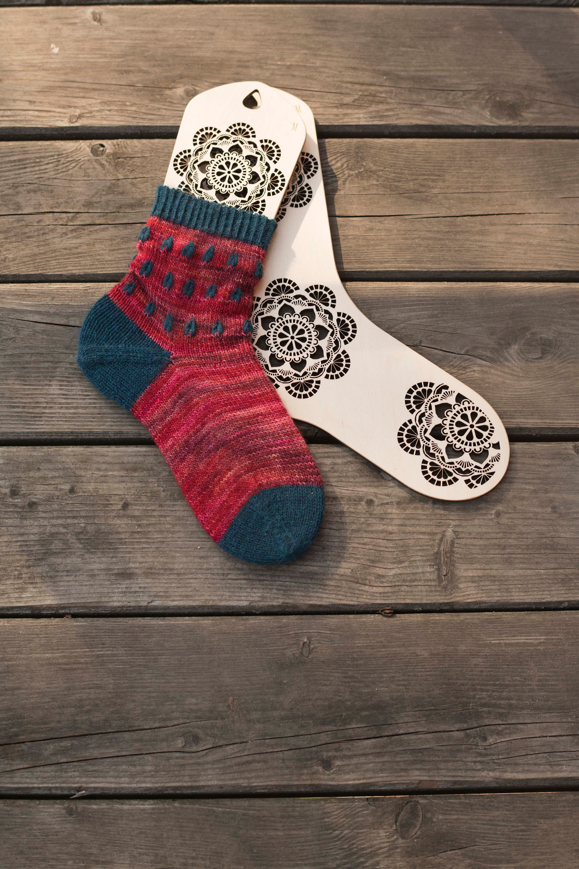 Sock blockers for knitting Sock blockers wood Mandala Gift Etsy