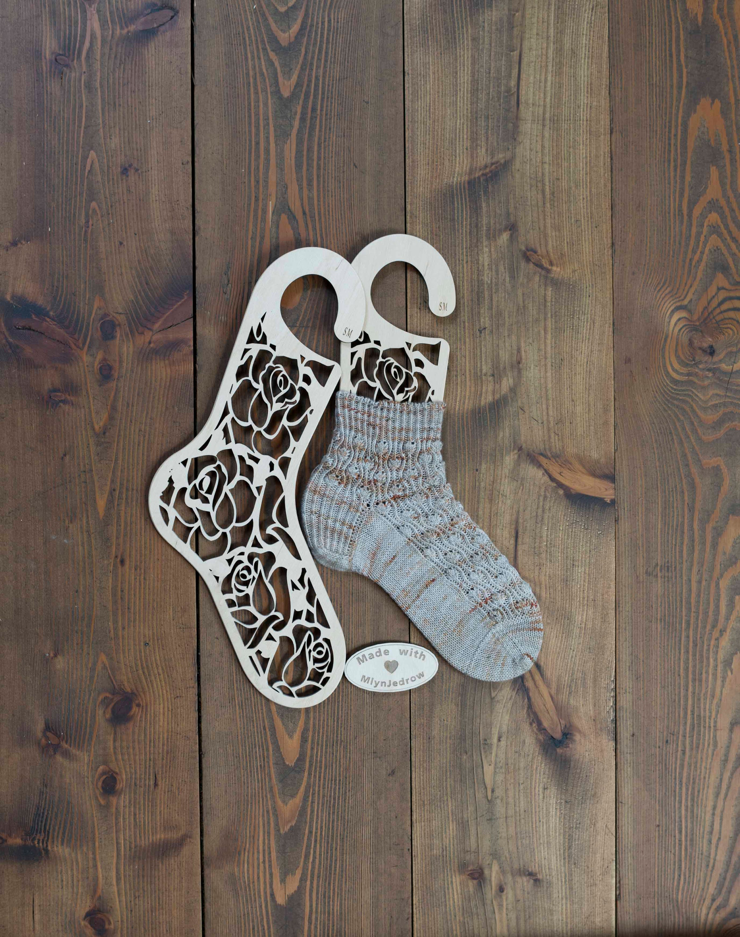 Bloqueurs de chaussettes en bois, forme de chaussette en bois