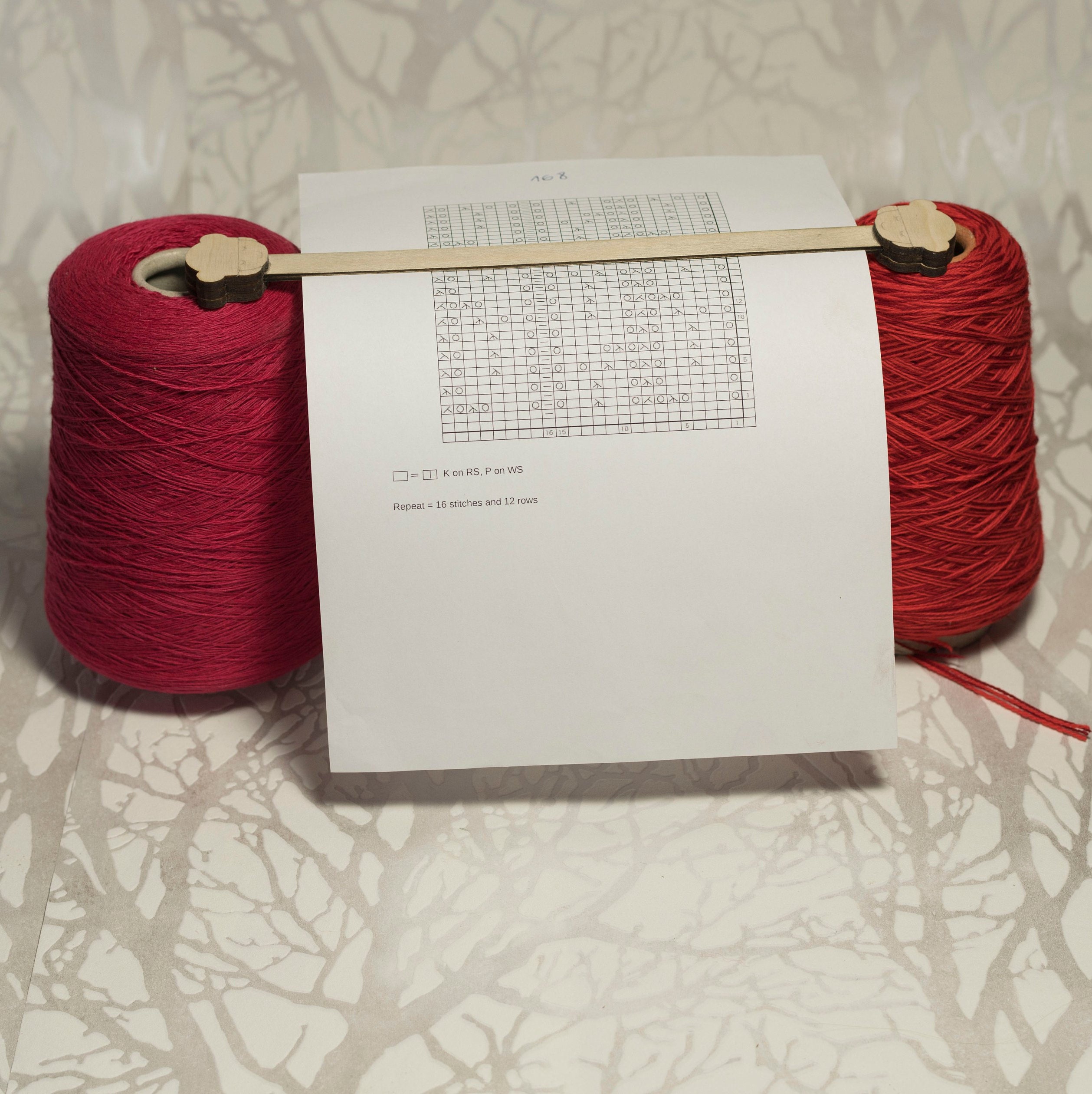 Knitting Chart Keeper Wooden Pattern Holder Perosnalized Etsy