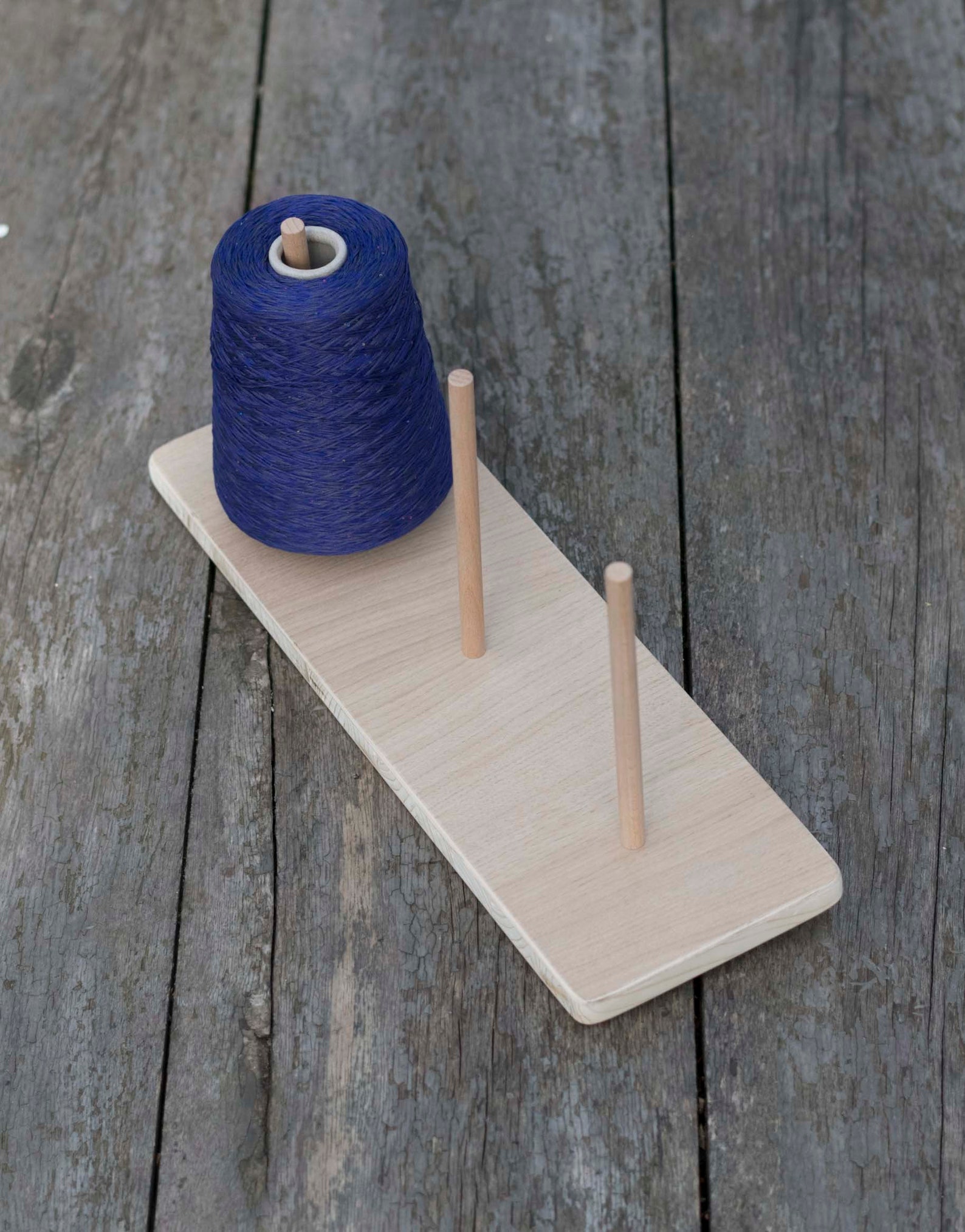 Knitting Yarn Holder for Cones, Wooden Stand With 3 Sticks, Gift for ...