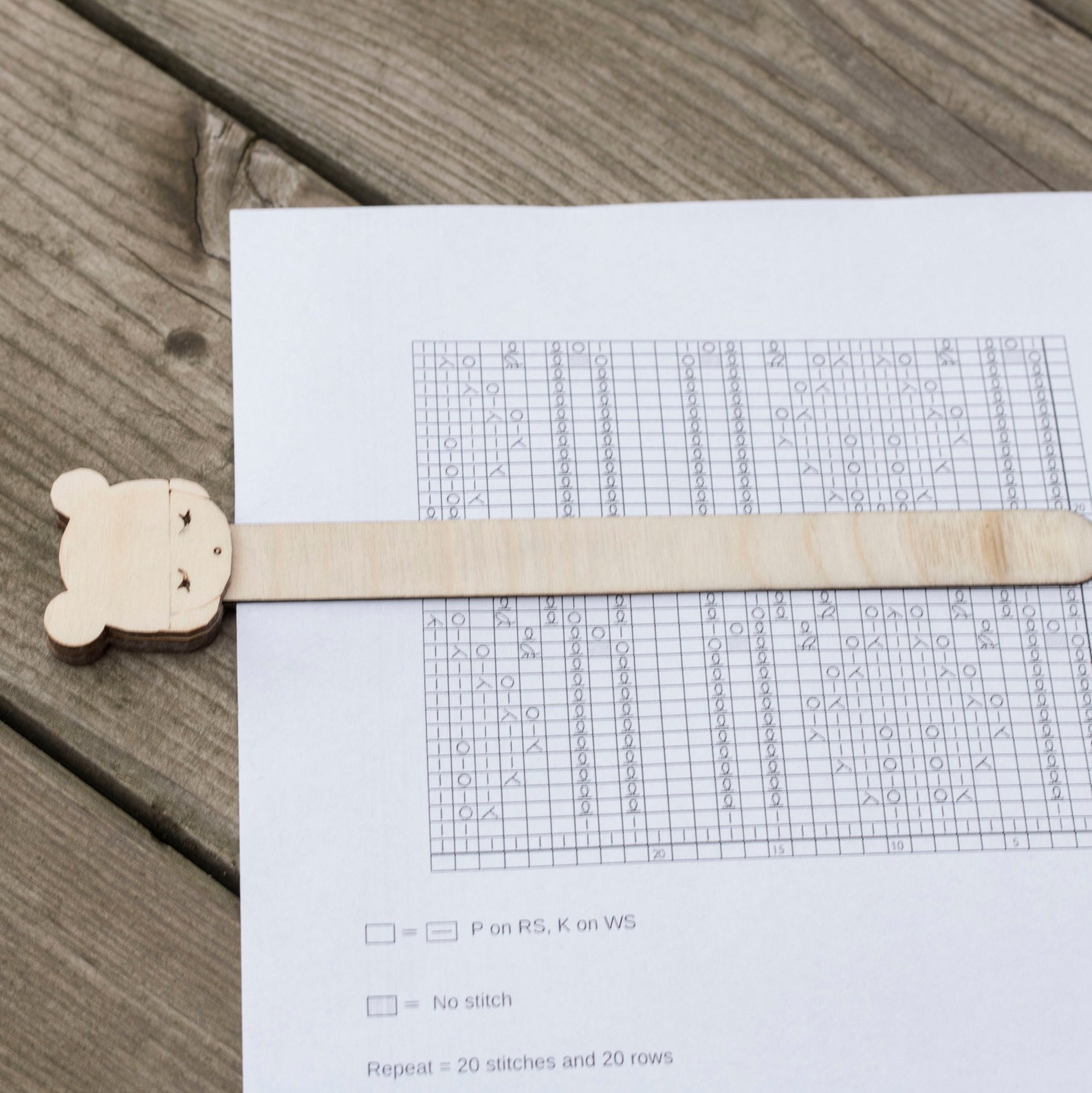 Knitting Chart Keeper Handmade Knit Pattern Holder for Etsy UK