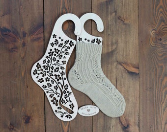 Sock blockers, Wooden sock form, Knitting accessories, gift for knitter