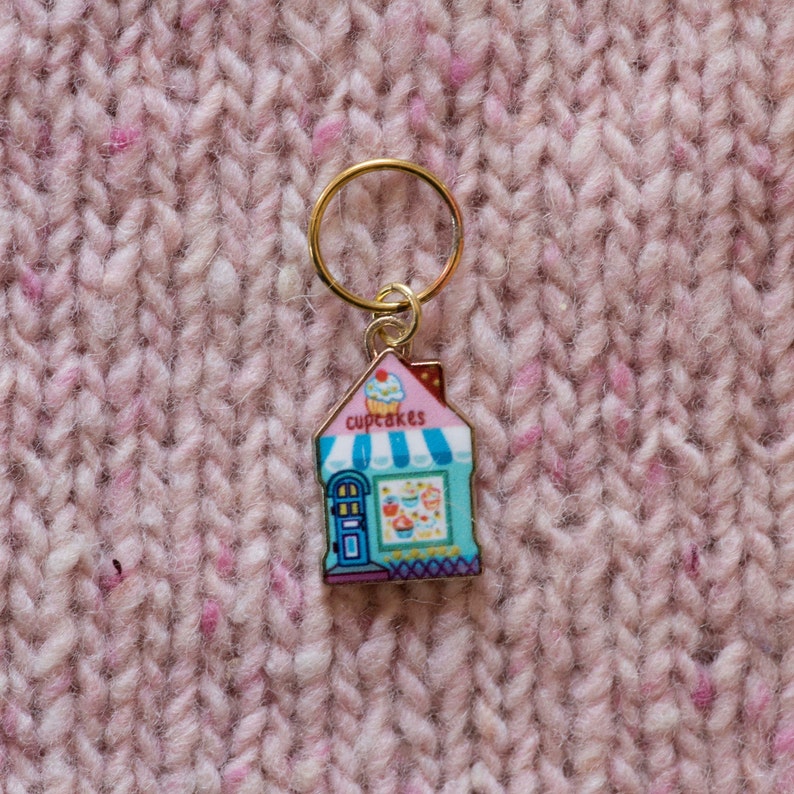 Cat Stitch Markers for Knitting Set of 5 Place Markers End Etsy