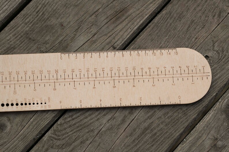 Wooden Sock Ruler Sock Knitting Ruler Measuring Tool Ruler Etsy UK
