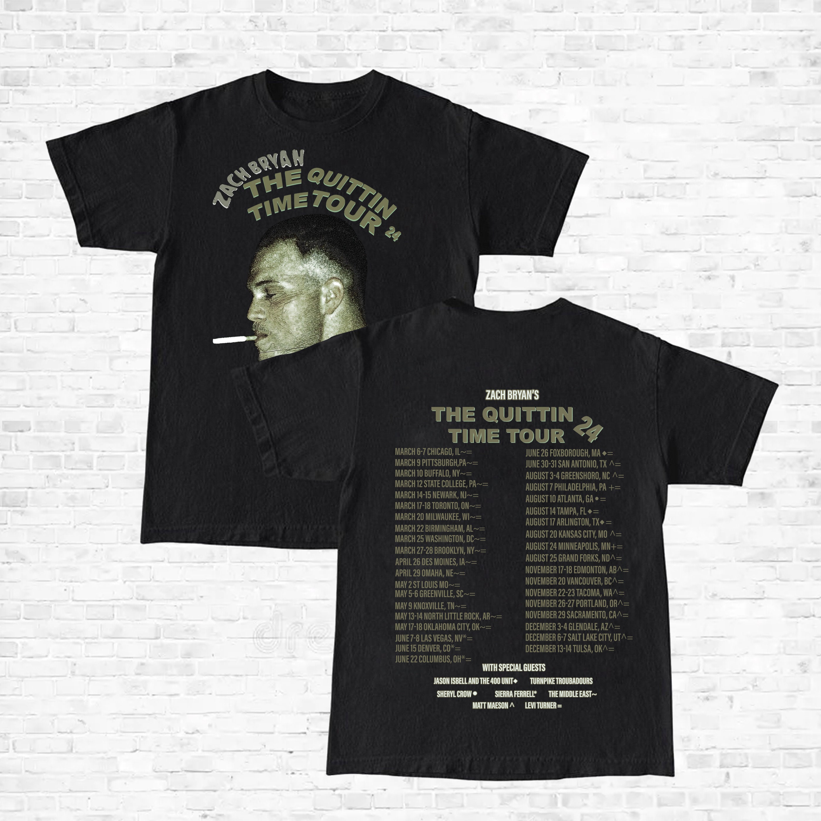 Zach Bbryan Shirt | Zach Bryan The Quittin Time Tour 2024 Shirt