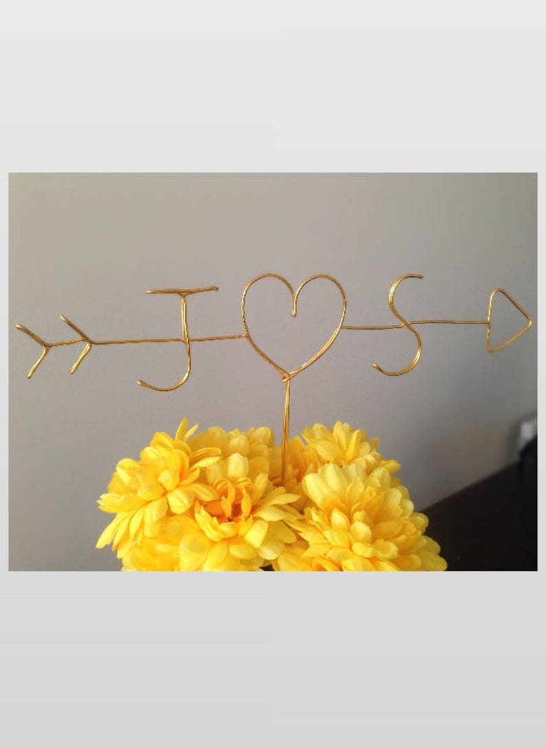 Personalized Wire Cake Topper | Etsy
