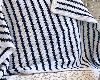 Navy Baby Blanket