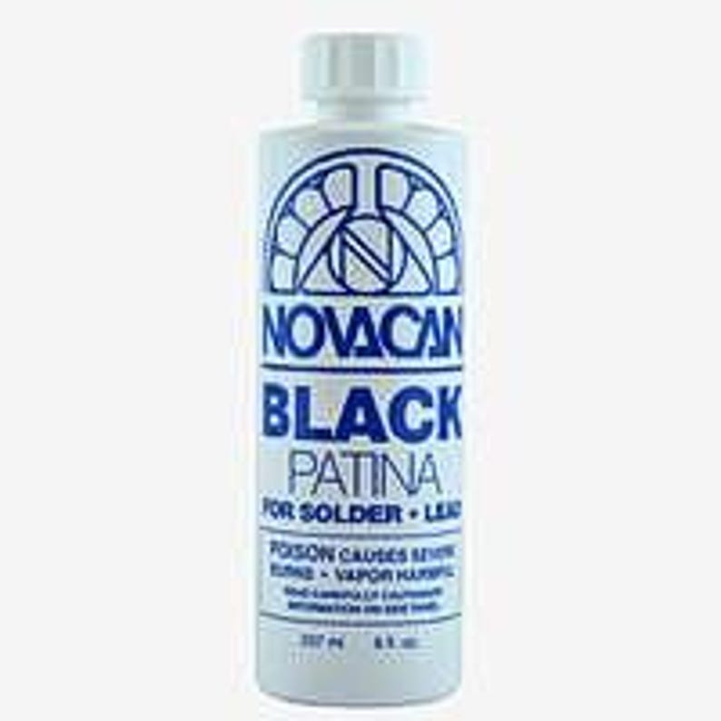 Patina, Novacan Black for Solder and Lead 8 Oz. Bottle of Patina - Etsy