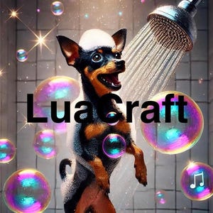 Black and Tan Miniature Pinscher Singing in the Shower