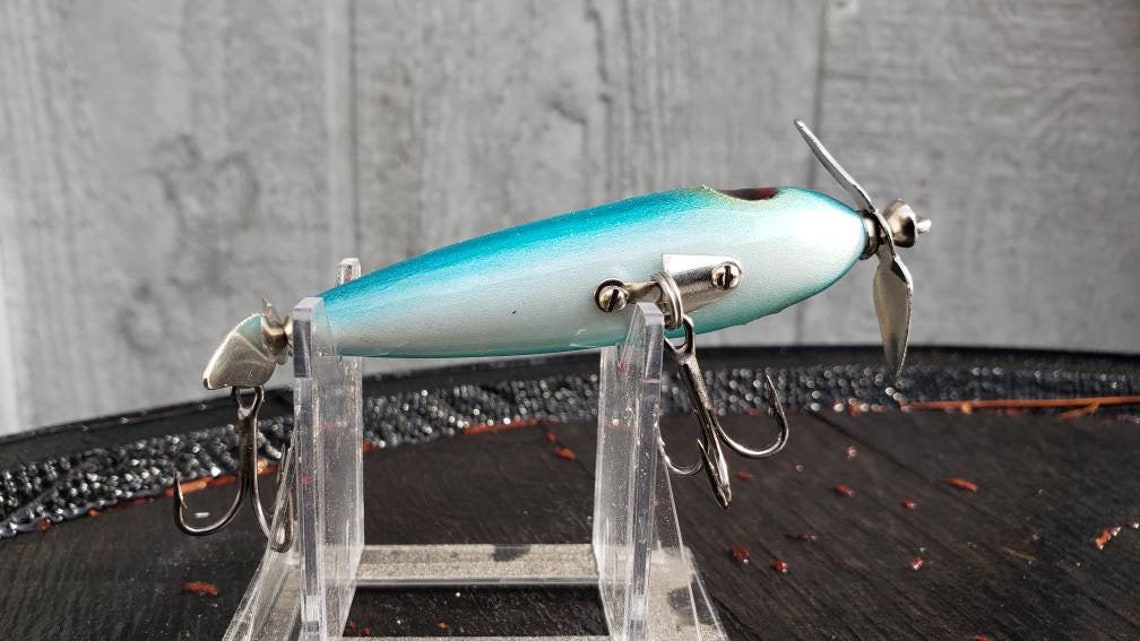 Handmade Topwater Double Prop Fishing Lure Bass Fishing Etsy New Zealand